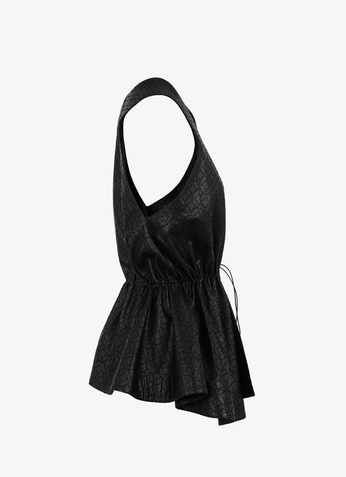 Chemise En Cuir ALAÏA CHEMISE EN CUIR NOIR